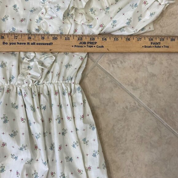 Vintage Union JC Penney Prairie Cottage Core Dress Floral Girls 10 elastic waist - Picture 8 of 14